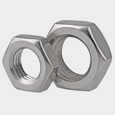 304不锈钢扁细牙薄螺母M16M18M20M22M24M27M30M33M36*x1x1.5x2x3