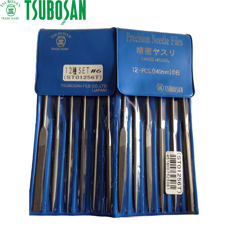 TSUBOSAN原装日本壶三精密锉刀组套整形锉什锦锉140MM*12件套