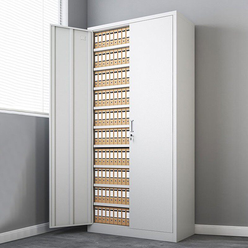 办公室会计财务凭证专用柜五节文件柜铁皮柜子档案资料带锁储物柜