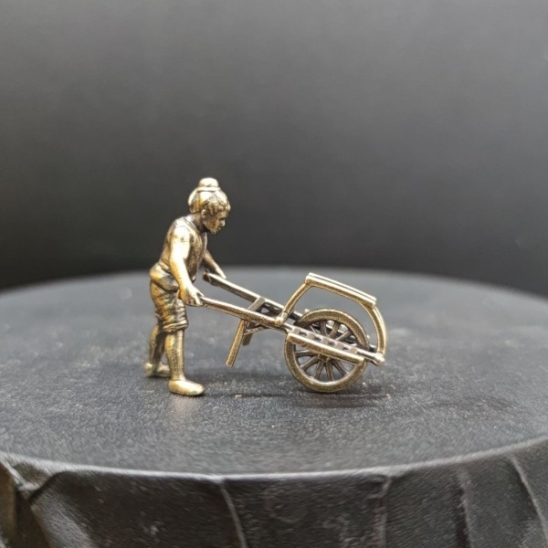 黄铜 农夫推车 古人摆件微景鱼缸造景装饰奇石盆景假山枯山水模型,标准件/零部件/工业耗材,输送带/传送带,淘宝优惠券,粉丝福利购,淘宝优惠卷