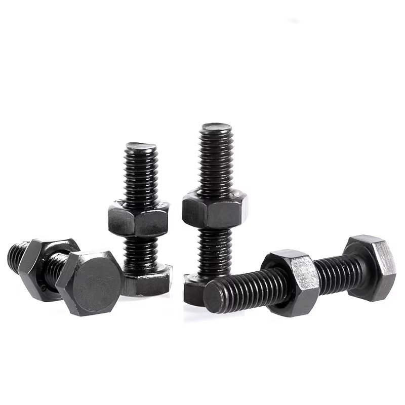 黑色不锈钢全牙外六角螺