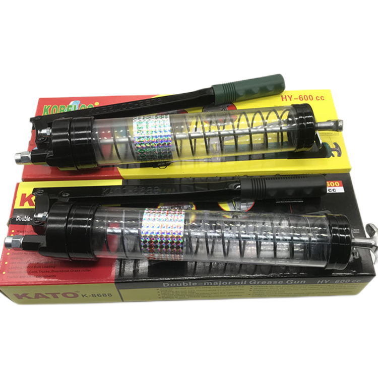 原装日本进口黄油枪高压省力手动透明牛油枪600cc 挖掘润滑牛油枪