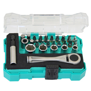 台湾宝工 螺丝刀套装 27件套棘轮套筒起子组 2318M 螺丝刀组