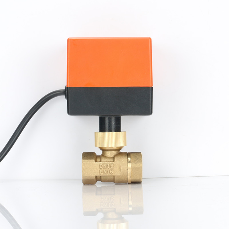 黄铜电动球阀交流微小型