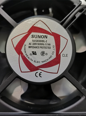 TA12038HBL-2 双滚珠轴承轴流风机 220V0.14A 120*120