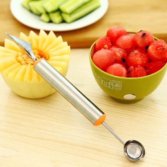 西瓜勺子水果挖球器神器圆的长柄双头挖球工具家用不锈钢取肉器A3,农用物资,可移动滴灌袋,淘宝优惠券,粉丝福利购,淘宝优惠卷