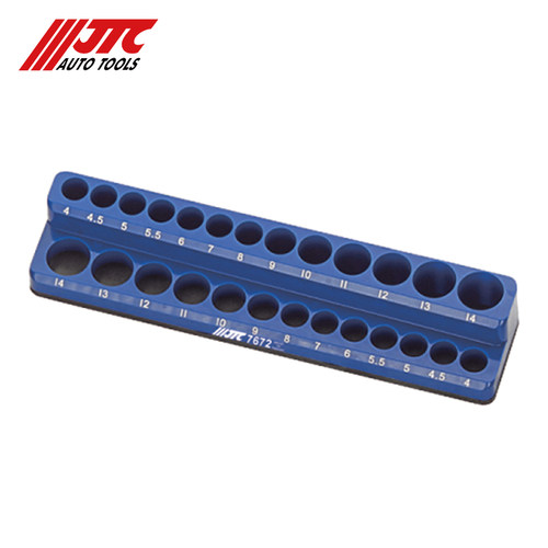 台湾JTC汽修专用工具 小飞1/4套筒磁座架26个孔位 JTC7672