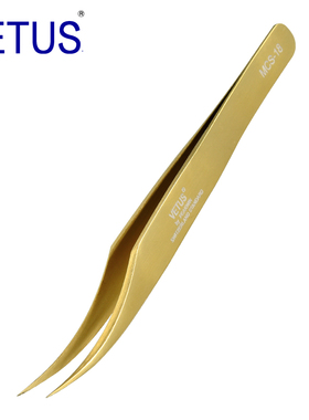 炫彩美妆美睫镊子MCS-18海豚夹（121mm）优质不锈钢防酸碱耐腐蚀