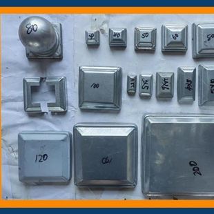 铁艺方形装饰盖封口柱帽堵头方管圆管方型装饰盖遮丑盖护栏装饰帽