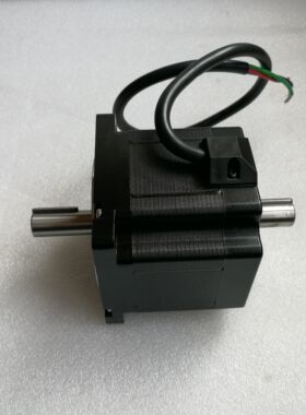 85/86步进电机 双出轴 4Nm 机身80 86双轴步进电机 二相四线
