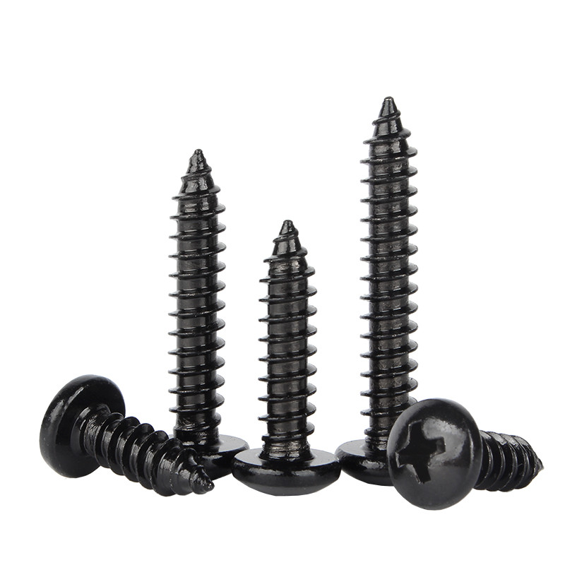 黑色不锈钢十字圆头自攻