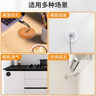 桌面35mm电脑办公桌穿线盒盖孔洞电脑桌45mm圆孔盖板65mm装饰台