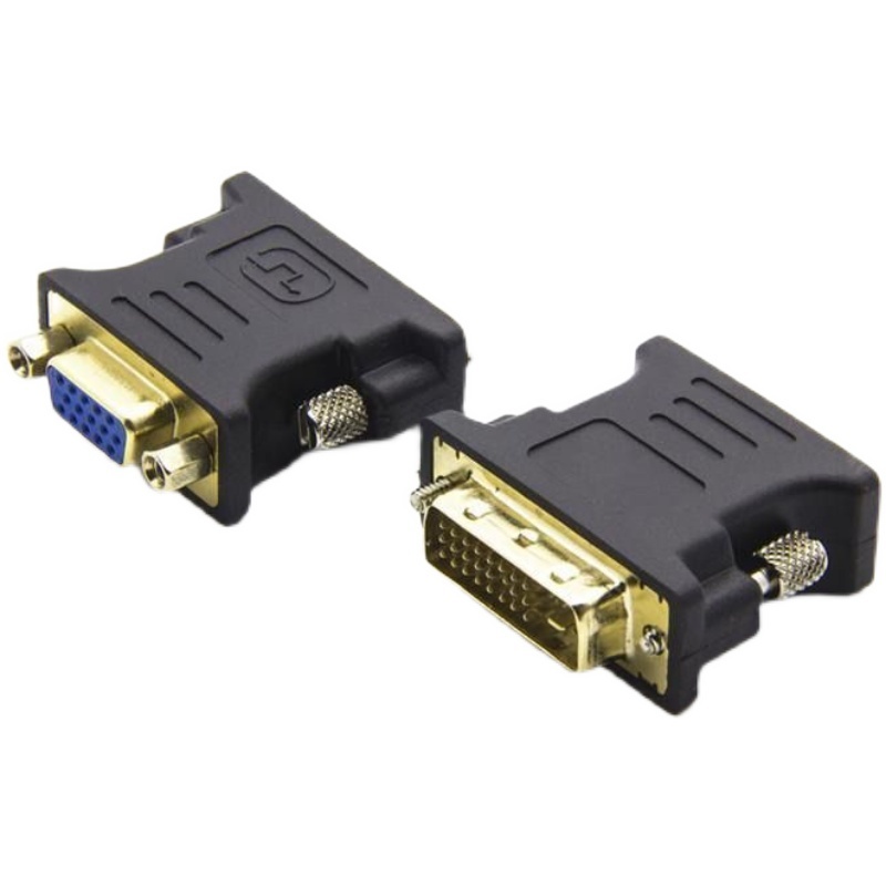 dvi转vga转接头 显卡接显示器 DVI TO VGA公转母转换器DVI24+5