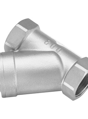 上海沪工阀门304不锈钢GL11W-16P丝口Y型过滤器内螺纹良工46分 15