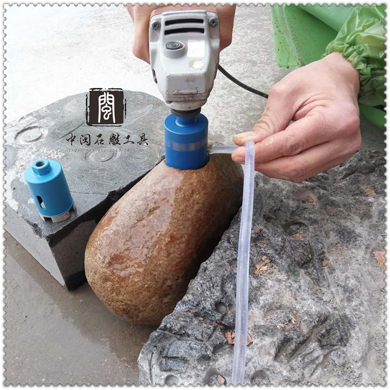 鹅卵石开孔器 角磨机用内牙钻筒 金刚水钻开孔器烧结金刚石扩空钻