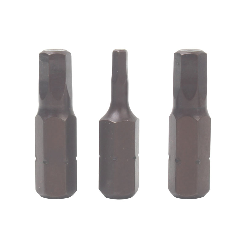 尼高Necal内六角电动批头25mm长风批头螺丝刀起子六角短批咀1.5-6