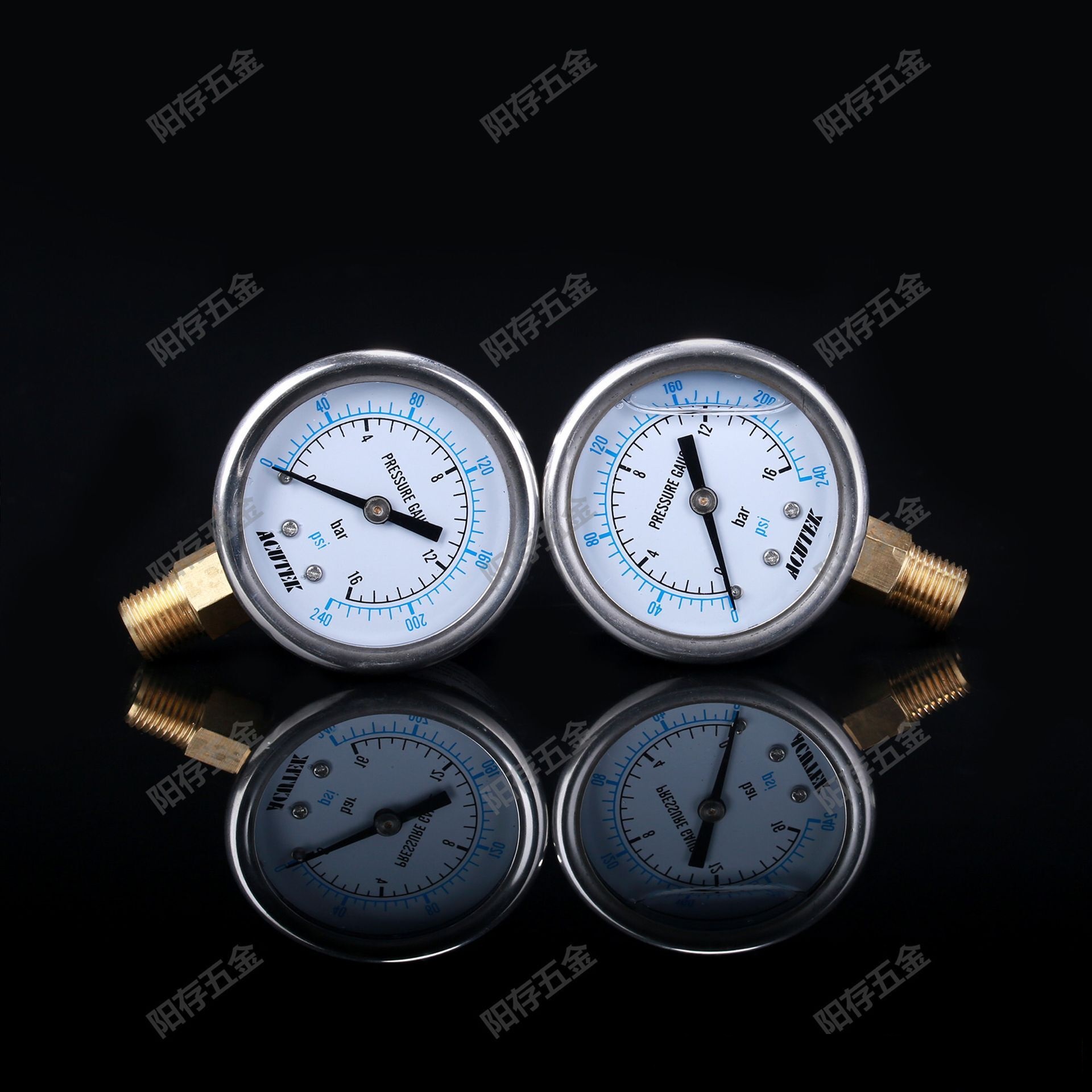 YN60压力表高压液压油表不锈钢测压表0-1.6/2.5/4/10/16/25/40MPA