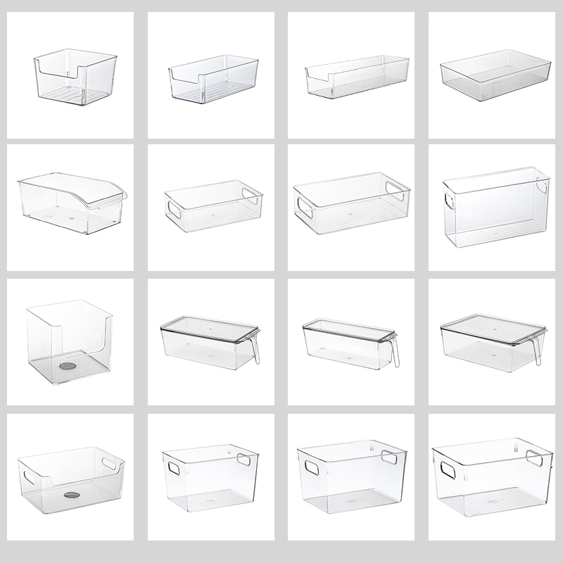 厨房冰箱柜收纳盒抽屉式冷冻室专用储藏盒收纳筐篮箱整理神器肉类