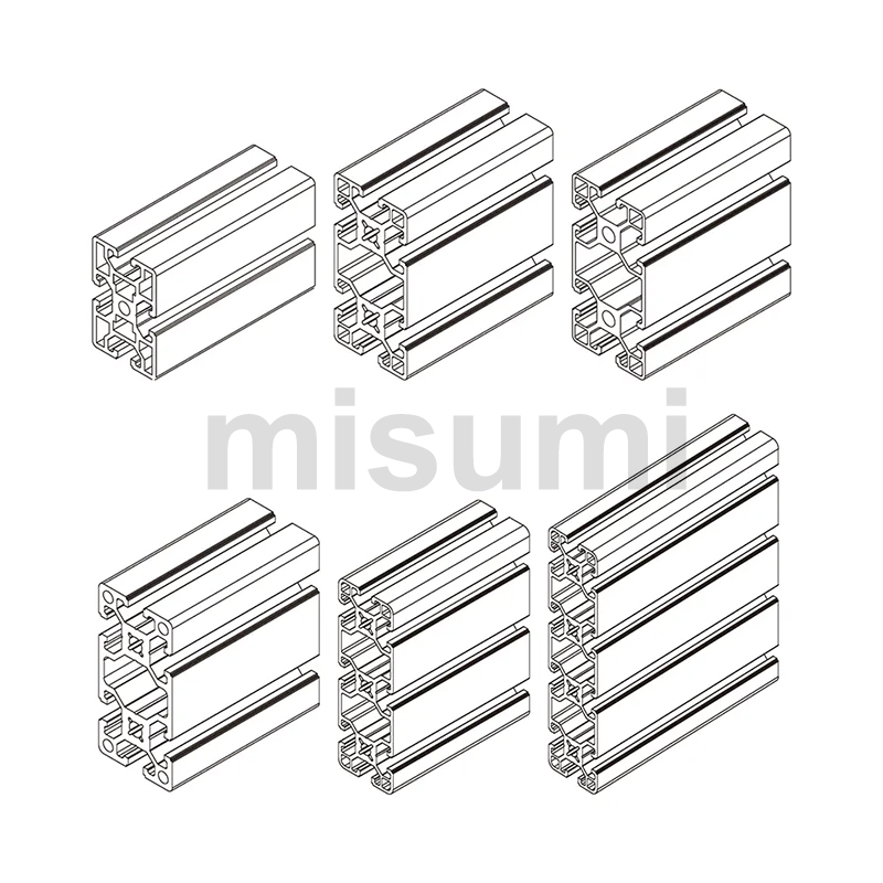 经济型 欧标40型材 槽宽8mm KLCF8-4080-6000