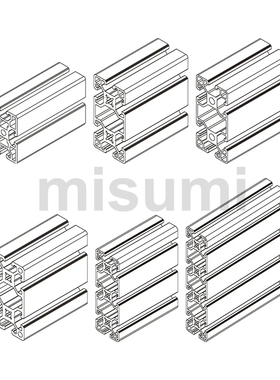 经济型 欧标40型材 槽宽8mm KLCF8-40160-6000