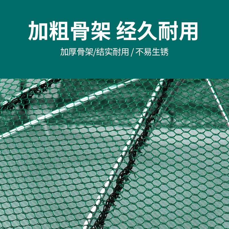 折叠捕虾网捕鱼笼只进不出黄鳝龙虾网笼虾笼伞型渔笼鱼网渔网抓扑