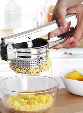 加厚不锈钢压薯器手动榨汁机 土豆泥捣碎器薯蓉压红薯泥辅食工具