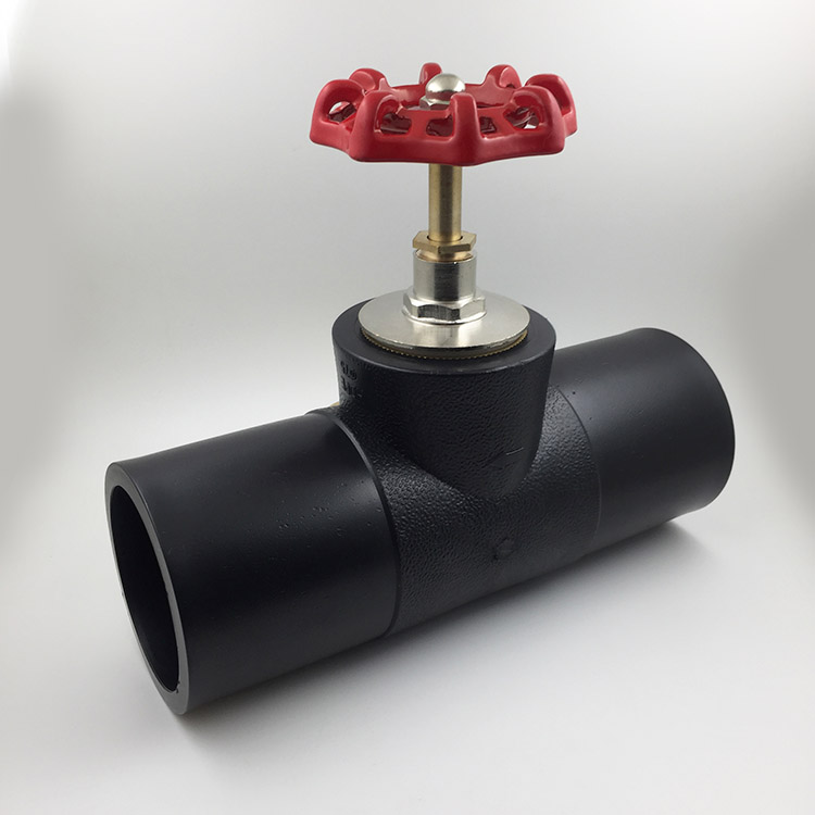 PE截止阀110 HDPE给水管100级管件阀门截止阀 PE90开关阀门升降阀