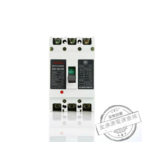 上海人民RMM1-100L/3300塑料外壳式断路器3P100A空气开关