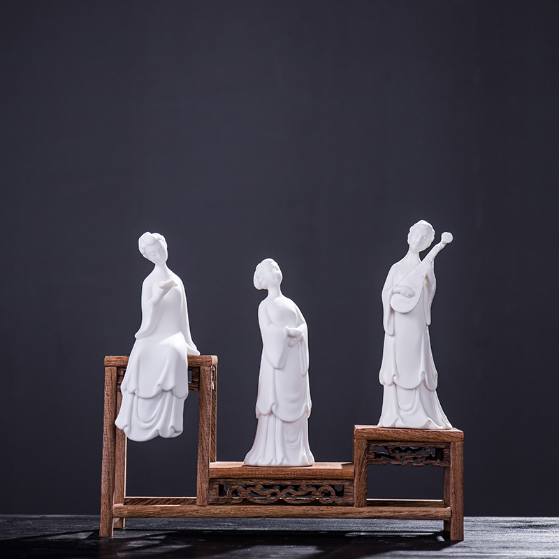 新中式人物仕女工艺品家