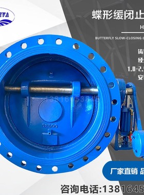 上海灏水HH47X缓闭止回阀蝶式止回阀HH47H缓冲式止回阀法兰止回阀