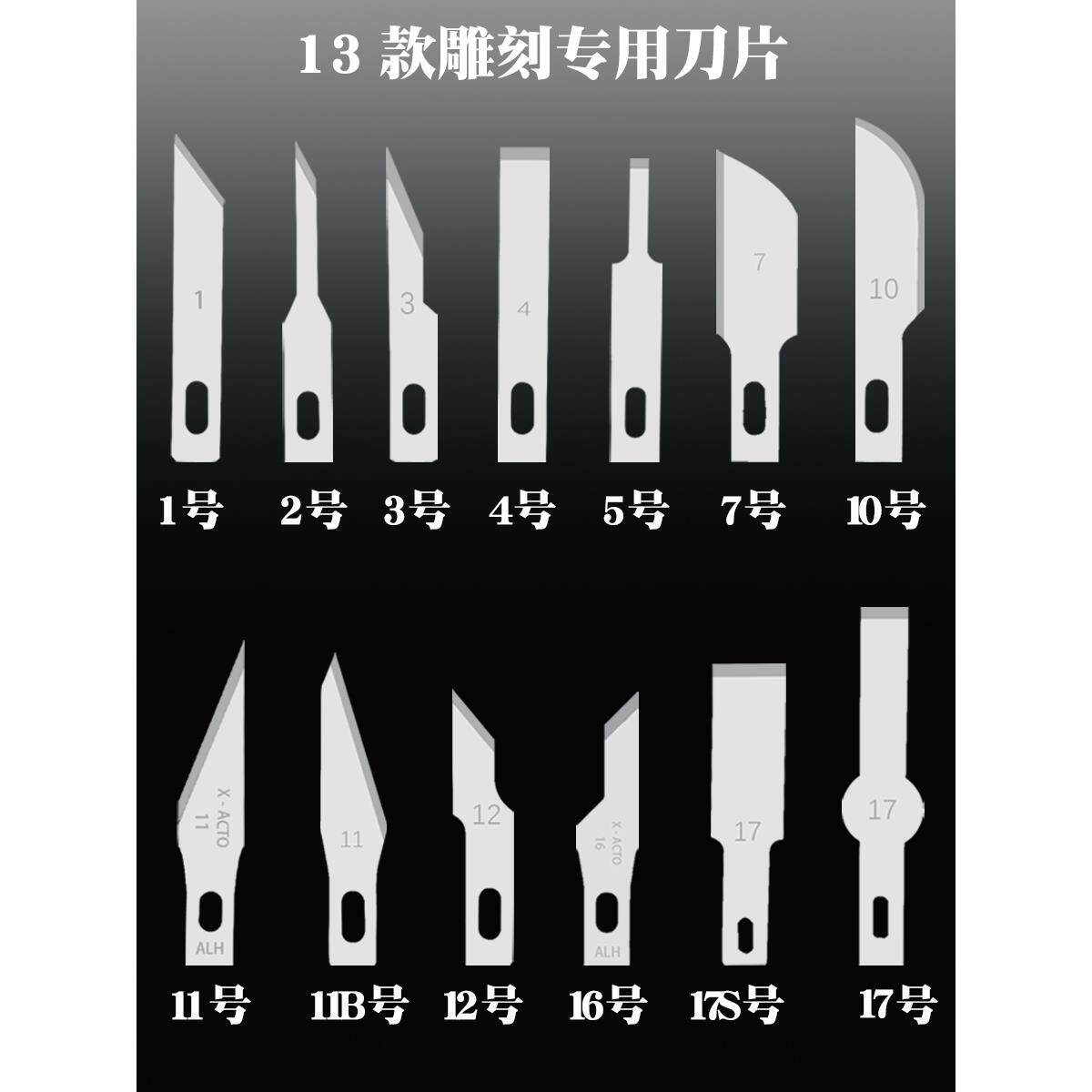 笔刀手机维修4号平口拆机贴膜除胶铲胶清洁刀片11号斜口雕刻刀