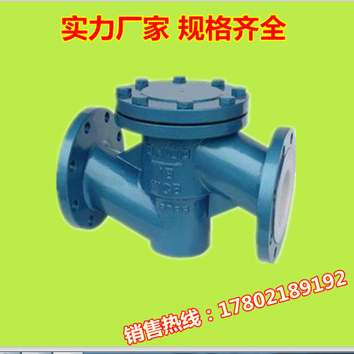 H41F46-16C衬四氟法兰升降式止回阀耐酸碱耐腐蚀止回阀DN15-DN300