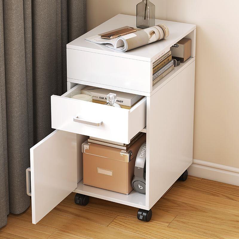 沙发边几侧柜可移动带轮