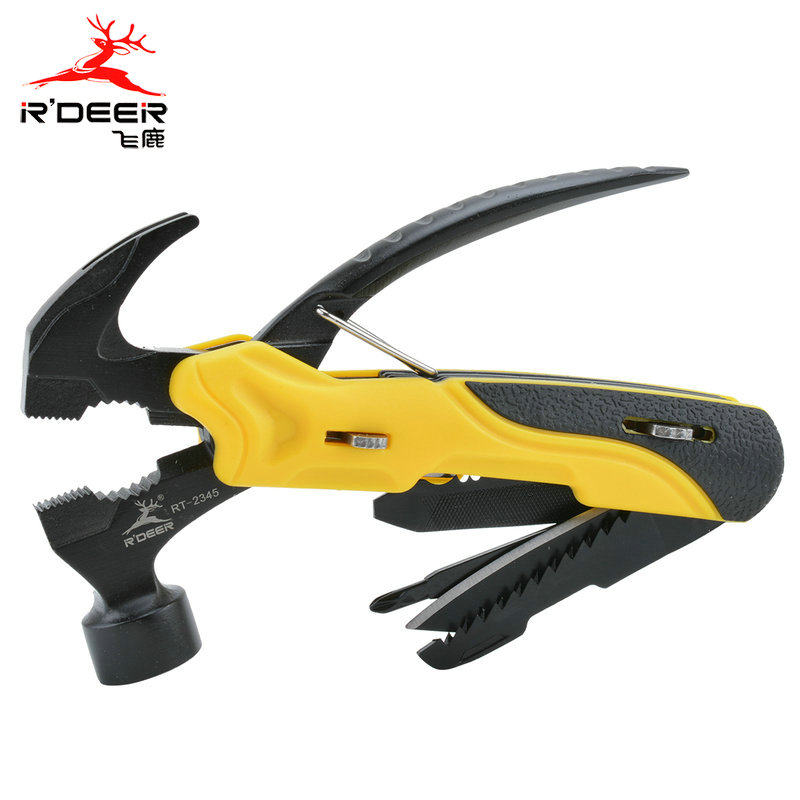 飞鹿多功能野营工具 多用途钳子刀具锤锯子起子 多功能钳RT-2345