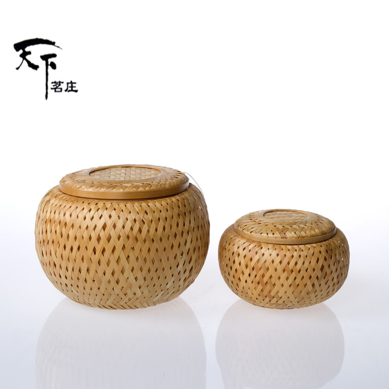天下茗庄纯手工竹编小茶