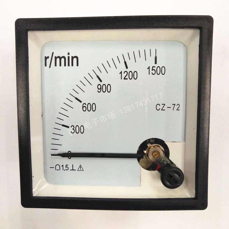CZ-72 1500R/min DC10V 4-20mA 20ma直流转速表 指针式 直流电压