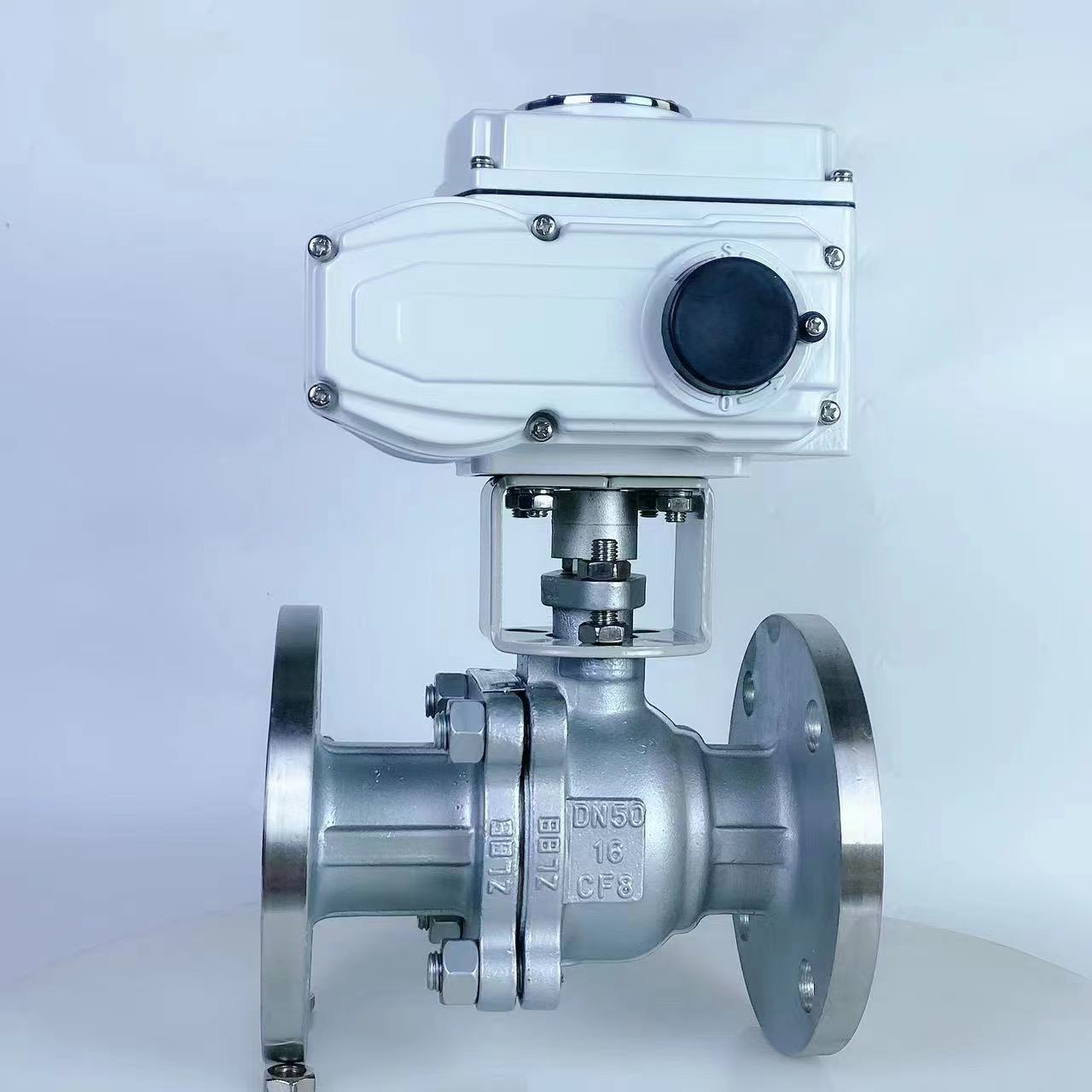 Q941F-16P/C电动304不锈钢法兰球阀高温蒸汽切断球阀DN15-200