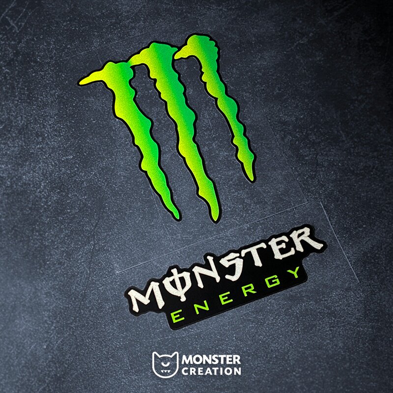 怪兽车贴个性汽车贴纸魔爪车贴摩托车改装电动车装饰贴防水反光贴