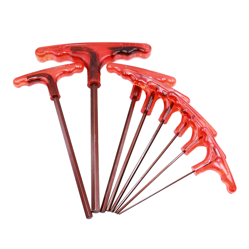 S2钢T型内六角扳手加硬T形手柄螺丝刀内六方六棱角扳手进口品质