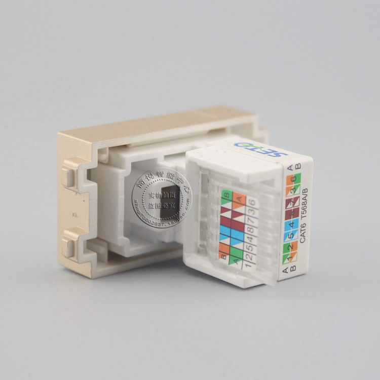 香槟金色型千兆网络模块