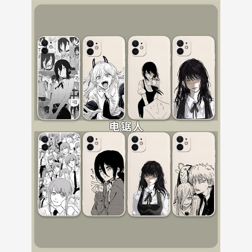 电锯人手机壳适用15苹果14蕾塞iPhone13pro玛奇玛12mini链锯11三