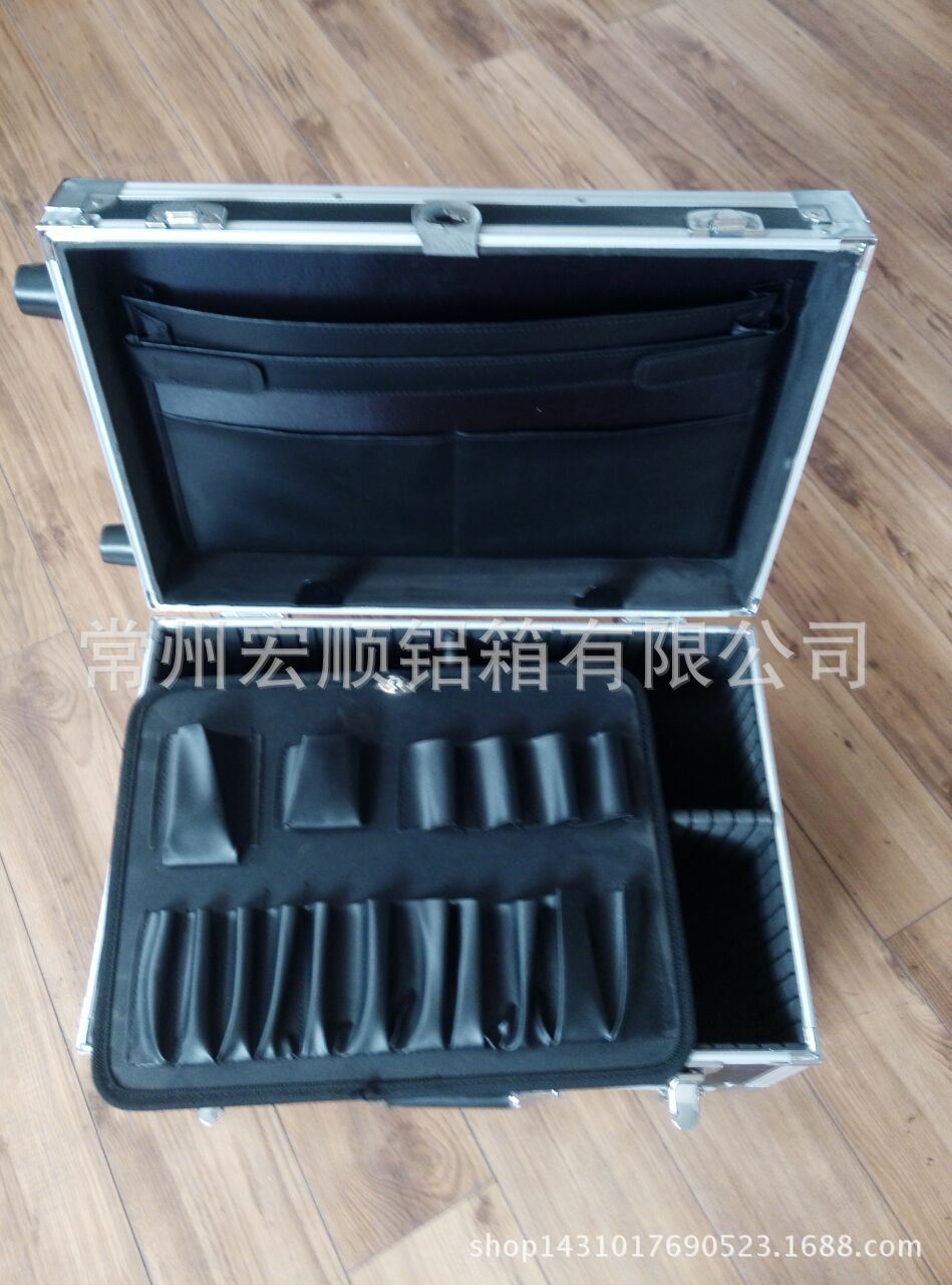 定制厂家供应铝合金拉杆工具箱便携式拉杆仪器铝箱仪器设备诊断