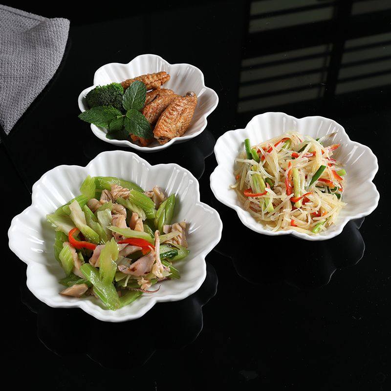 创意个性陶瓷碗纯白家用装菜碗汤碗水果沙拉碗西式点心小吃餐碗