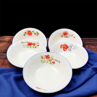 专用餐具喝粥家用碗陶瓷英寸碗7英寸中式陶瓷碗饭碗中式微波炉碗