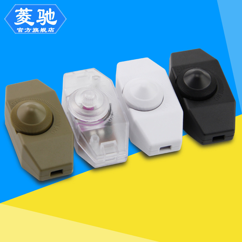 桌灯台灯开关旋钮调光开关器线上无级调光可调亮度调节器图片