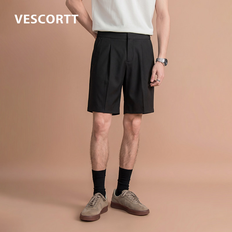 VESCORTT世高 粘纤速干吸湿透气五分裤 夏季薄款休闲通勤短裤男