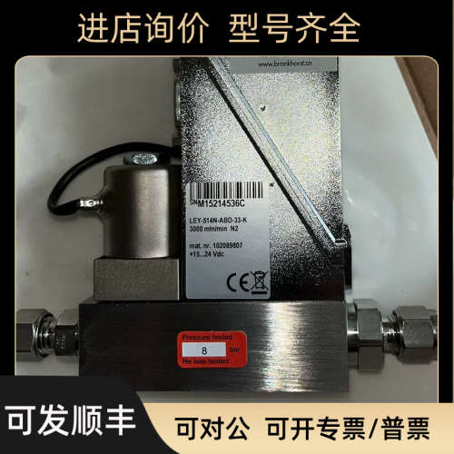 莱宝Bronkhorst硅油蒸汽流量计LEY-514N-ABD-33-K   N2  3000sccm