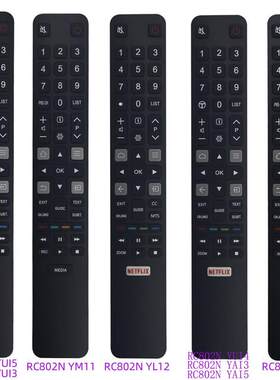 适用TCL电视机遥控器RC802N YUI4 YAI2 YUI5 YLI2 YMI1 14 15 2 3