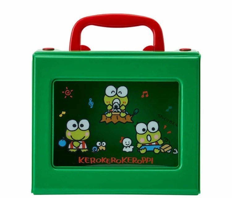 日本正品sanrio三丽鸥大眼蛙小绿青蛙复古收纳手提首饰盒杂物箱,模玩/动漫/周边/娃圈三坑/桌游,动漫水杯/居家/百货,淘宝优惠券,粉丝福利购,淘宝优惠卷