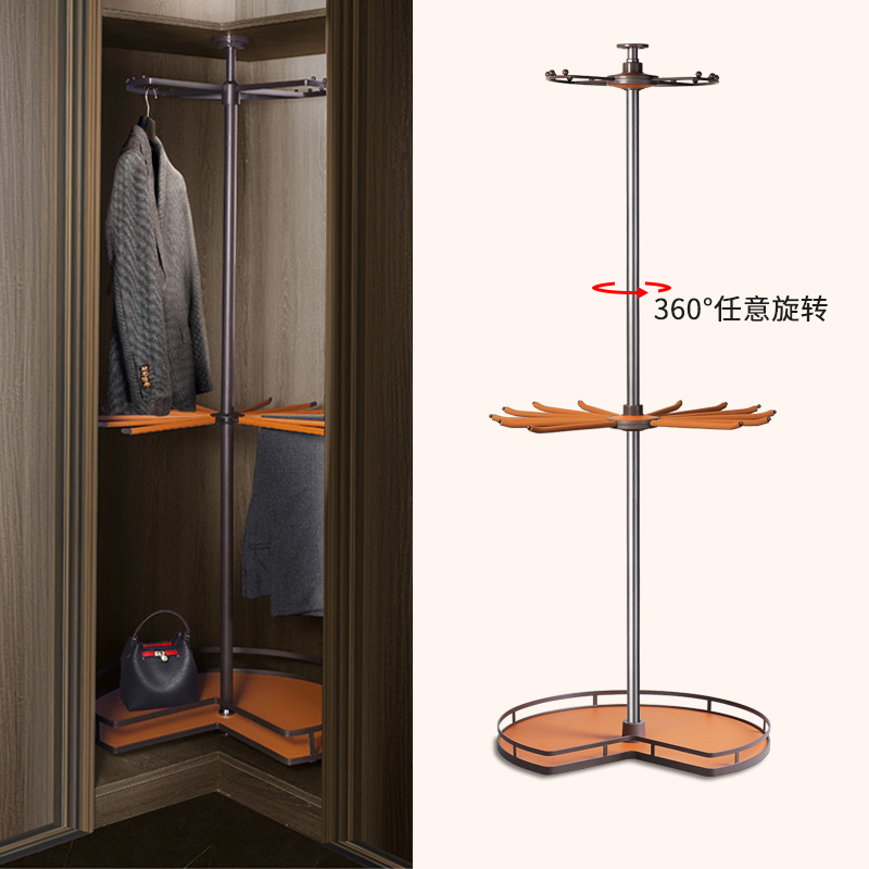 衣柜转角旋转三层架选择的正确点